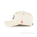 Casquette de baseball en sergé de coton avec étiquette tissée